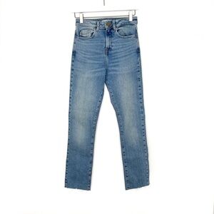 Zara Denim Straight Boyfriend Jeans Light Wash